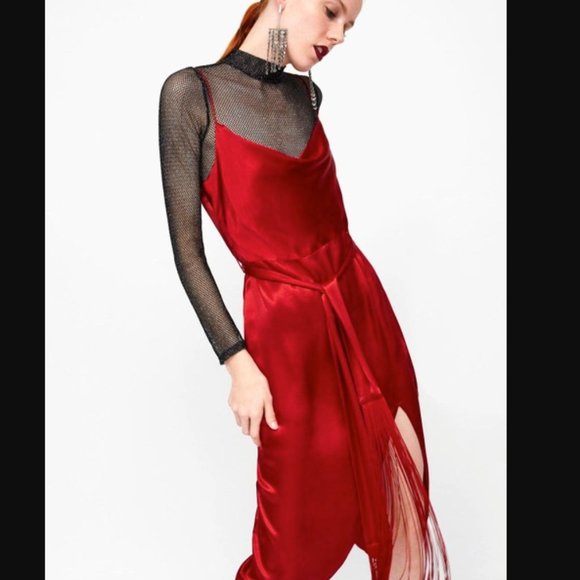 ZARA | Satin Dress - Picture 4 of 6